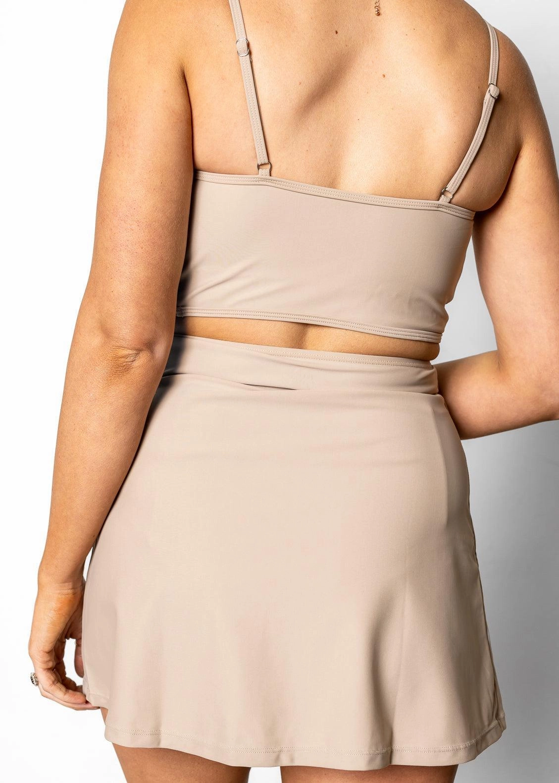 Taupe | Detached High-Waisted Skirt