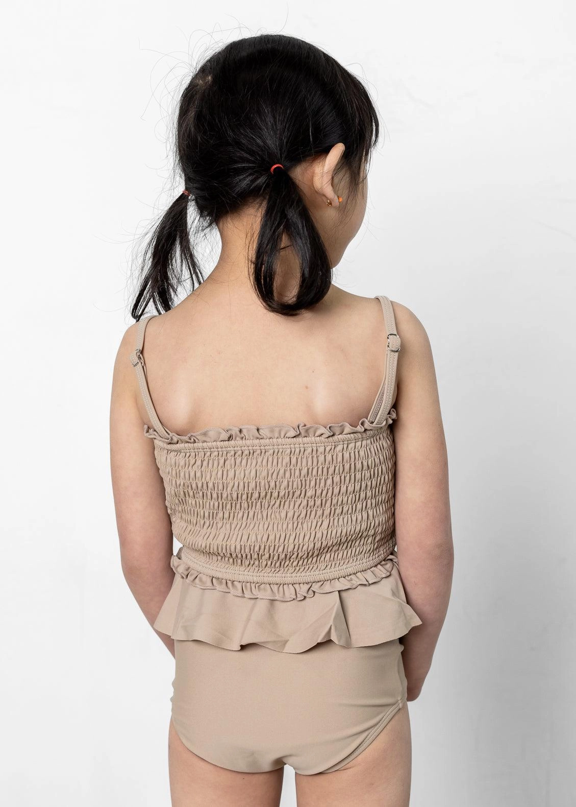 Taupe | Mini Peplum Bottoms