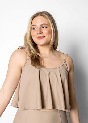 Taupe | Swing Top tankini swim tops, adjustable bikini tops