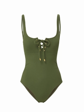 Taylor One Piece Olive Texture fashionable beach swimwear, modern womens bikinis