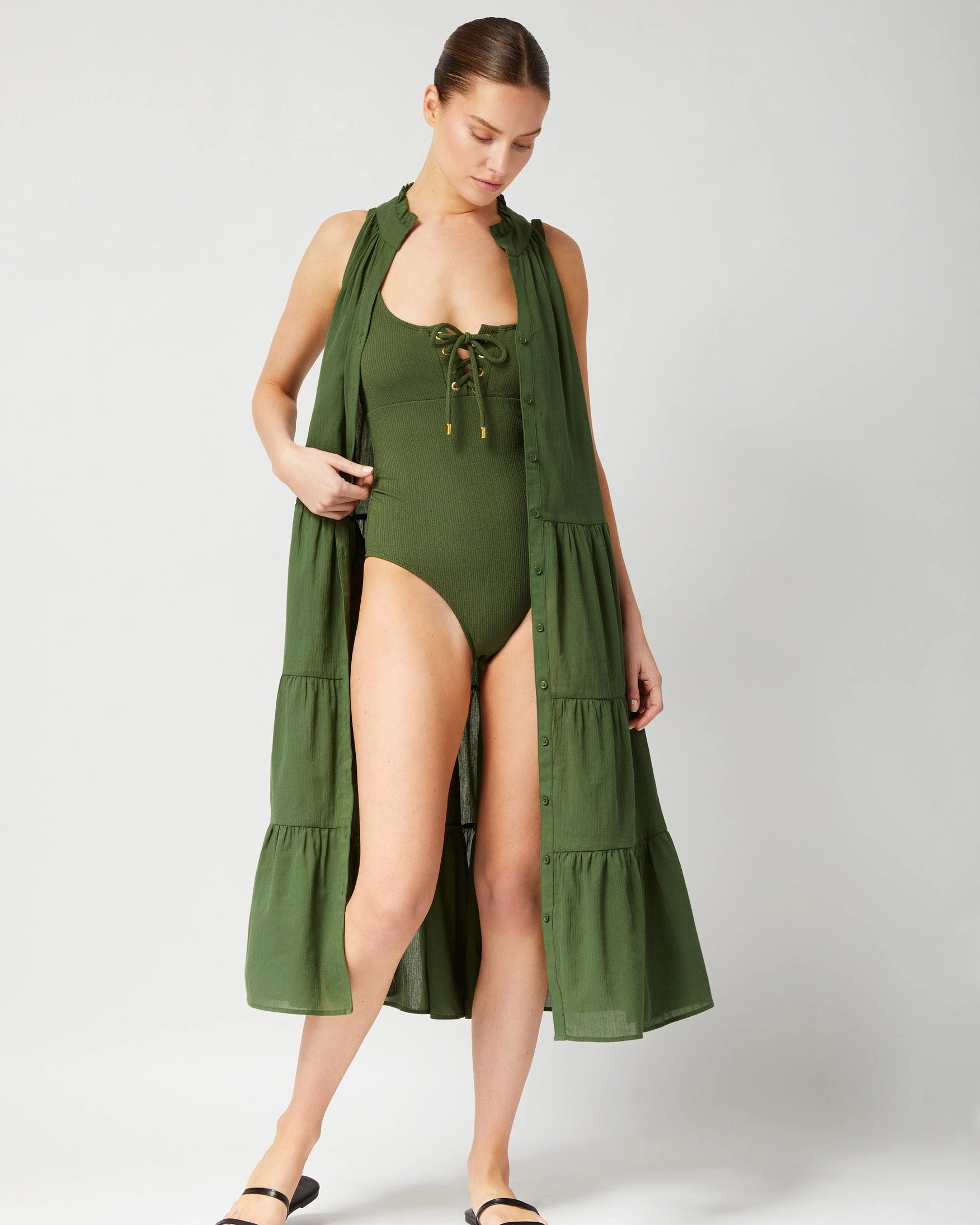 Taylor One Piece Olive Texture