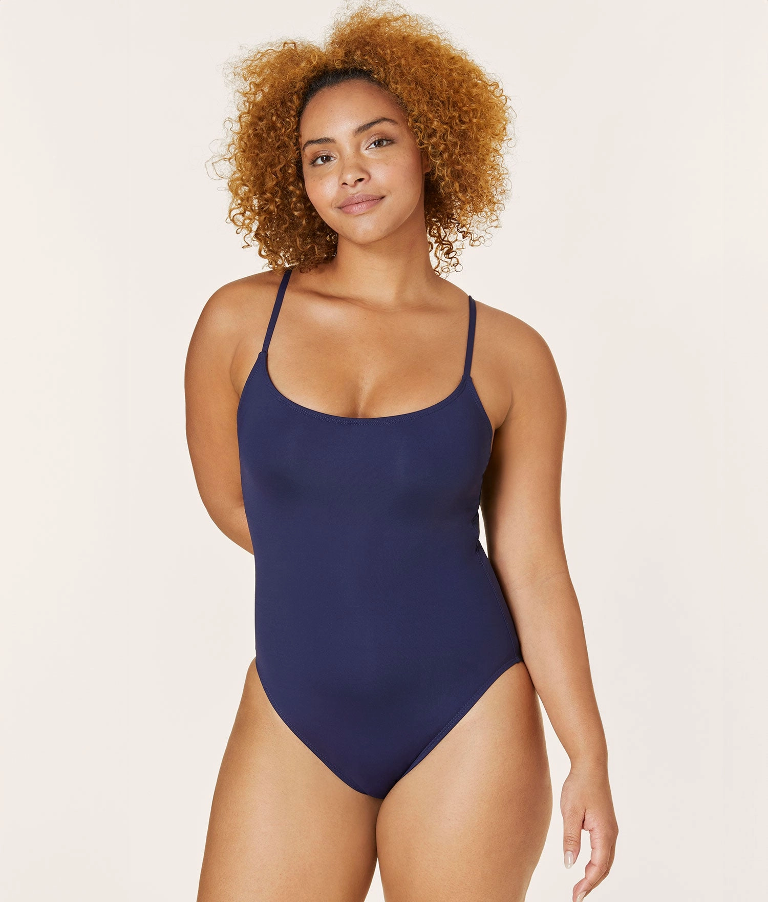 The Amalfi One Piece - Flat - Navy - Classic