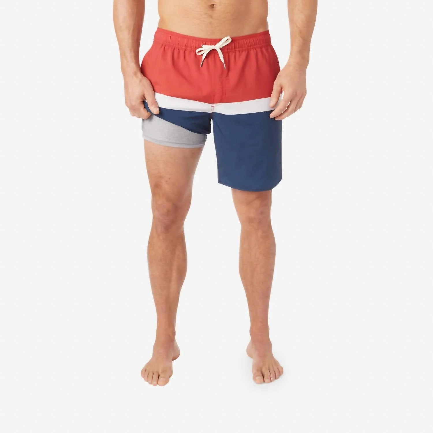 The Anchor Trunk In Red Colorblock