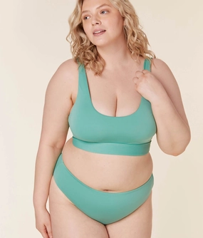 The Archive Ventura Bikini Top - Eco - Lagoon luxury womens swimwear, swimwear for beach vacation