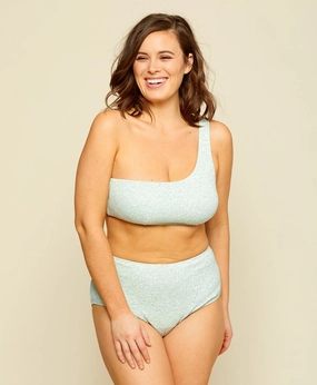 The Archive Wynwood Bikini Top - Bloom - Seafoam classic swimwear for women, everyday swimwear ladies