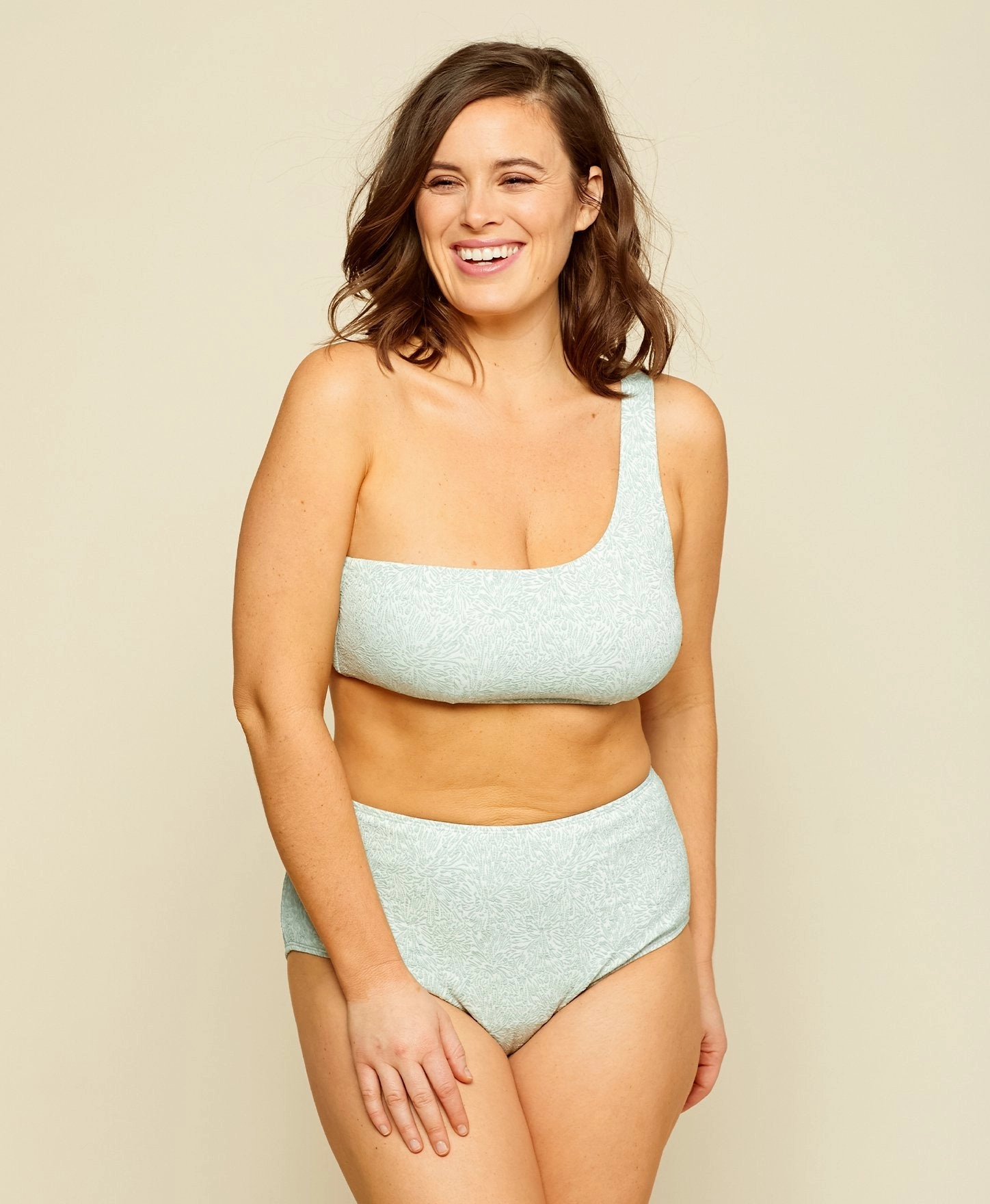 The Archive Wynwood Bikini Top - Bloom - Seafoam classic swimwear for women, everyday swimwear ladies
