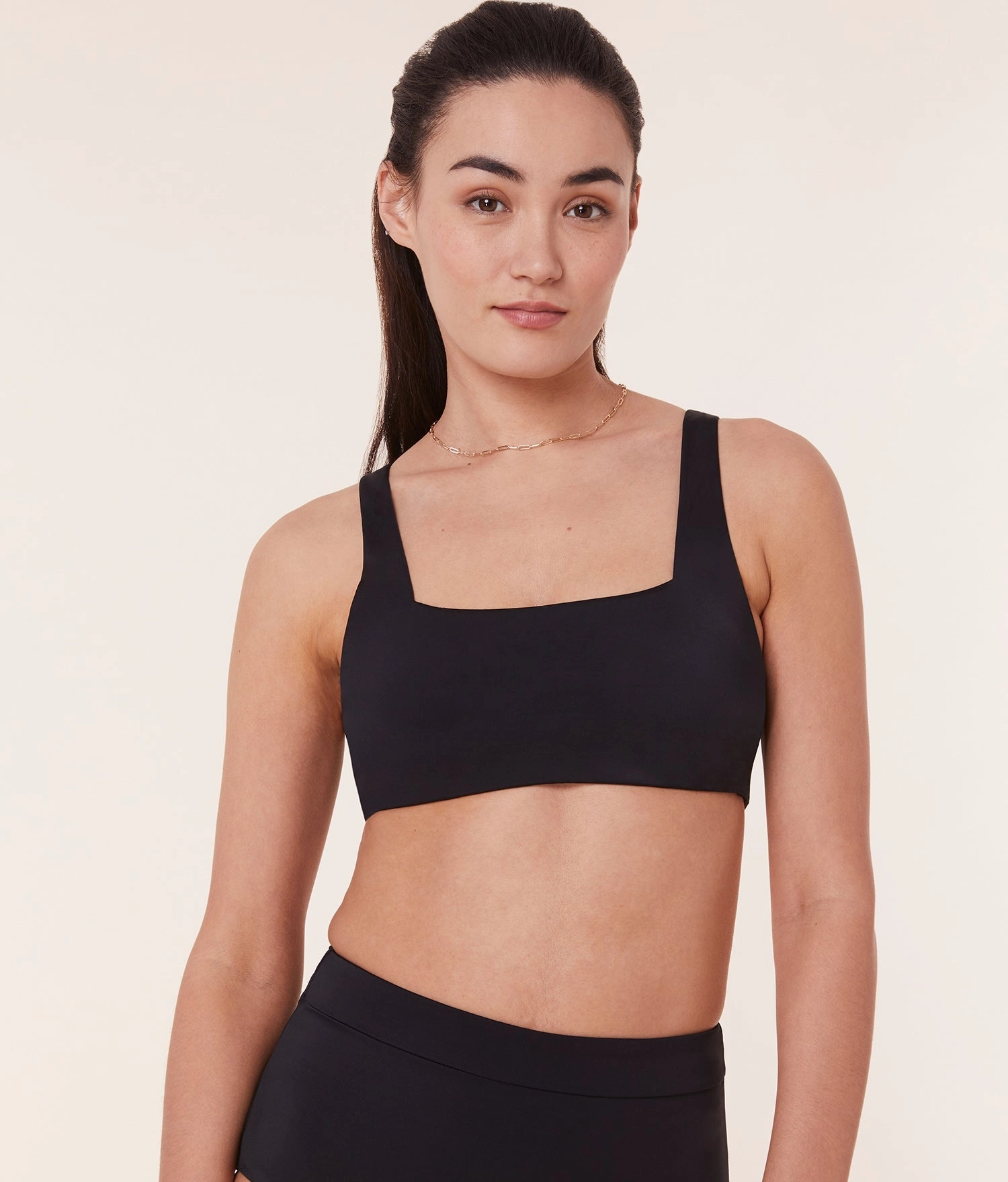 The Barbados Bikini Top - Eco Nylon - Black