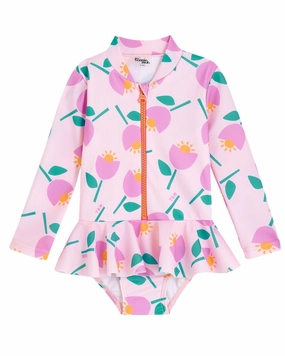 The Bonniemob Zip Long Sleeve Swimsuit stylish teen girl swimsuits, teen girls swimwear sets