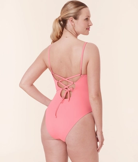 The Cabarete One Piece - Eco Nylon - Petal - Classic classic swimwear for women, everyday swimwear ladies