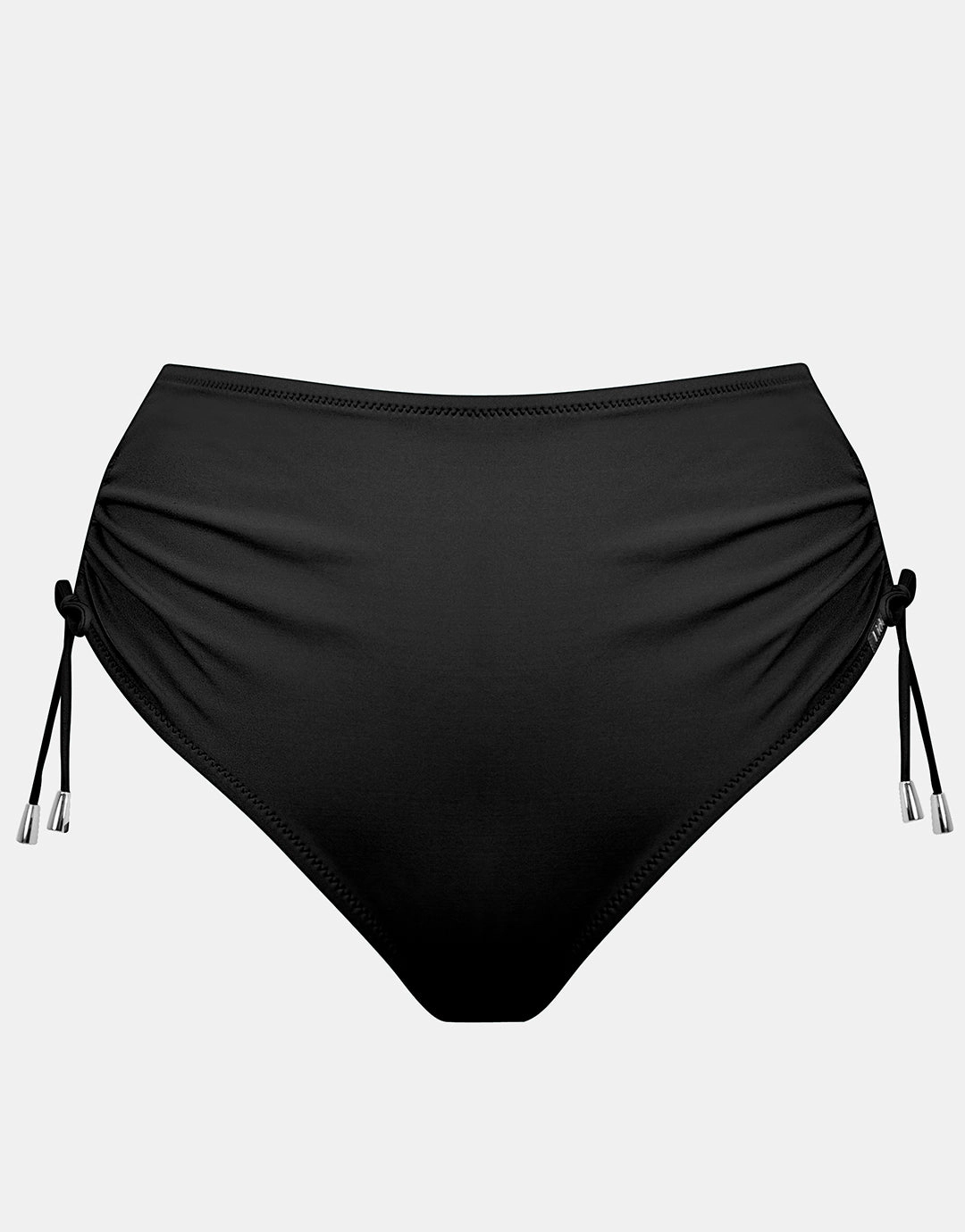 The Core High Waist Adjustable Bikini Pant - Black
