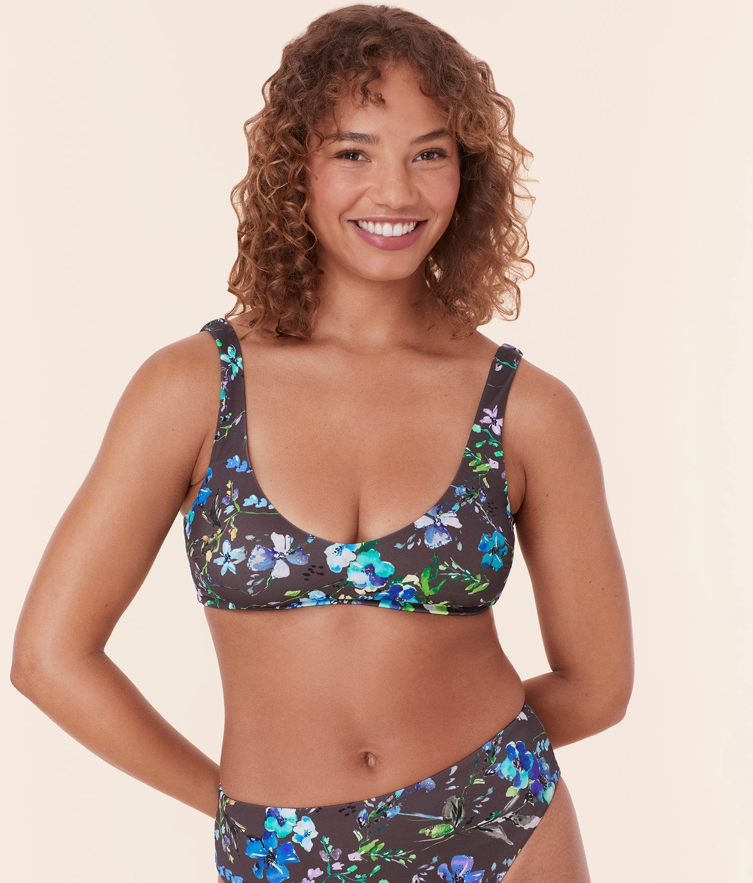 The Delray Bikini Top - Eco Nylon - Wildflowers classic swimwear for women, everyday swimwear ladies