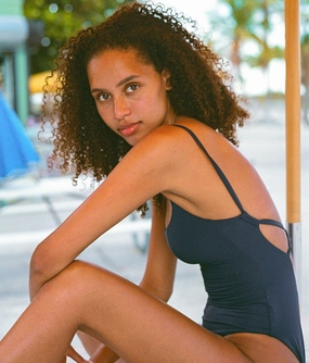 The Jetties One Piece - Eco Nylon - Navy - Classic classic swimwear for women, everyday swimwear ladies