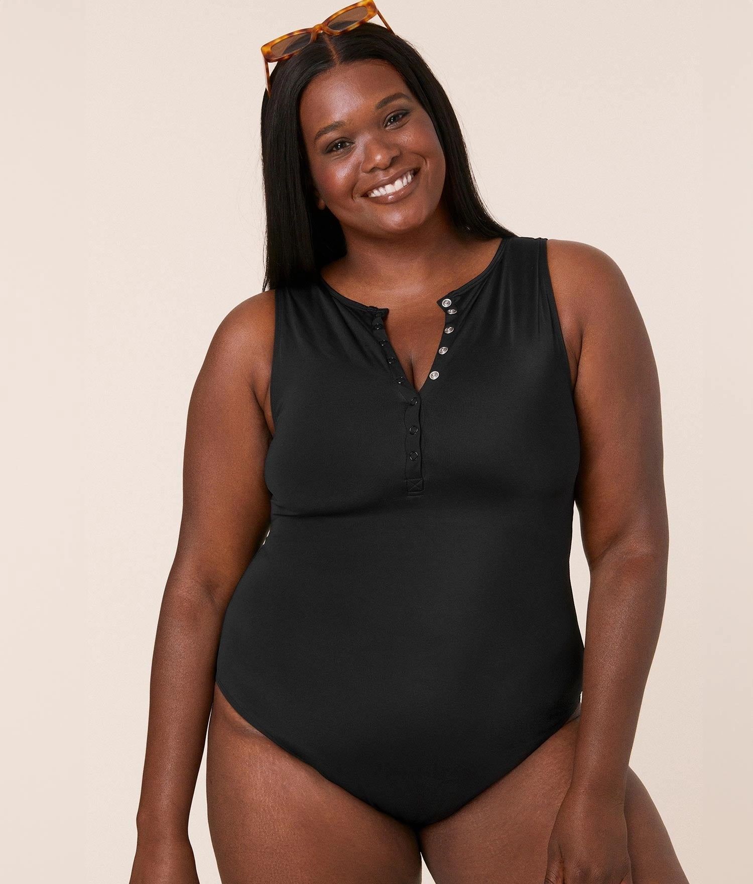 The Malibu One Piece - Eco Nylon - Black - Classic