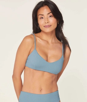 The Molokai Bikini Top - Wide Rib - Marlin (Archive) classic swimwear for women, everyday swimwear ladies