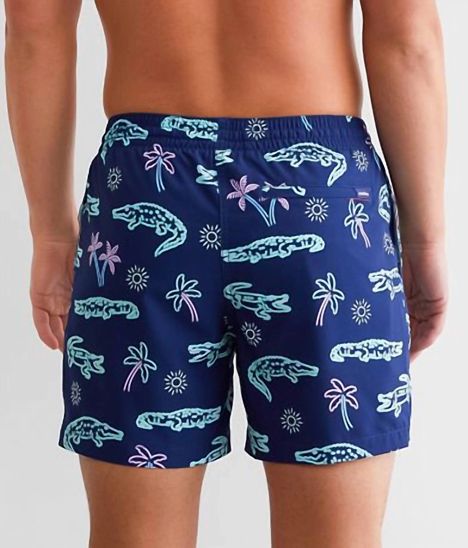 The Neon Glades 7" Swim Trunk In Navy