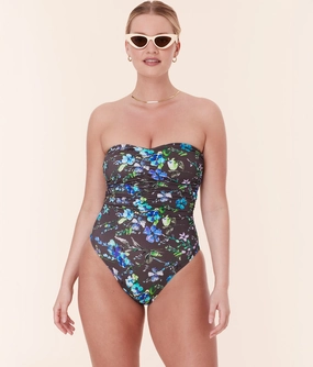 The Pana One Piece - Eco Nylon - Wildflowers - Classic luxury womens swimwear, swimwear for beach vacation