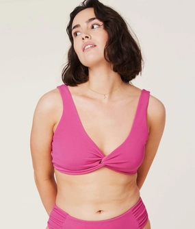 The Portofino Bikini Top - Wave - Orchid (Archive) classic swimwear for women, everyday swimwear ladies