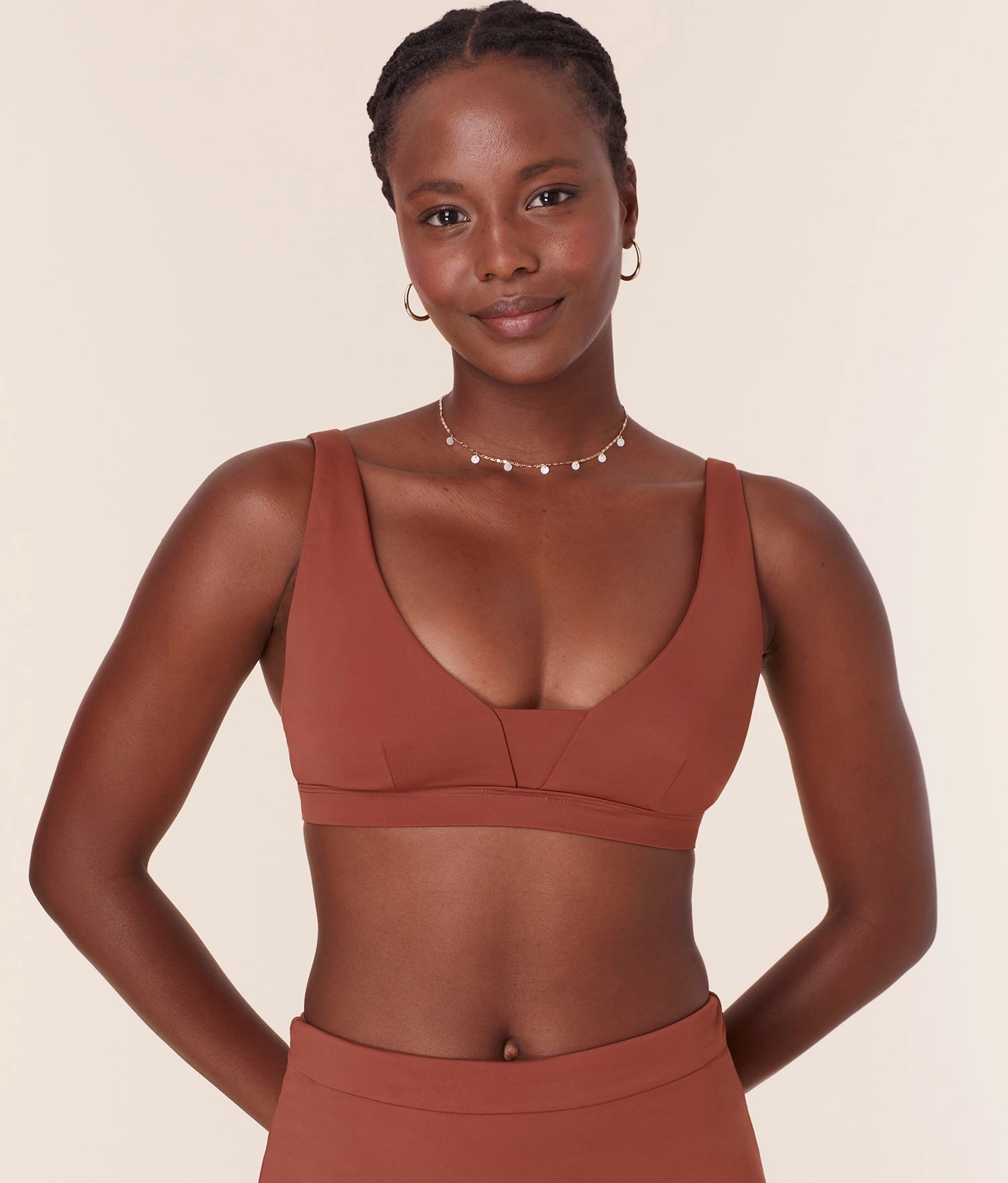 The Tahiti Bikini Top - Eco Nylon - Sequoia