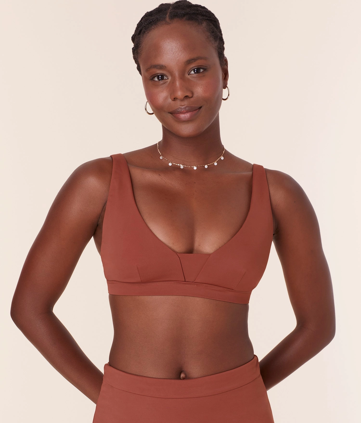 The Tahiti Bikini Top - Eco Nylon - Sequoia