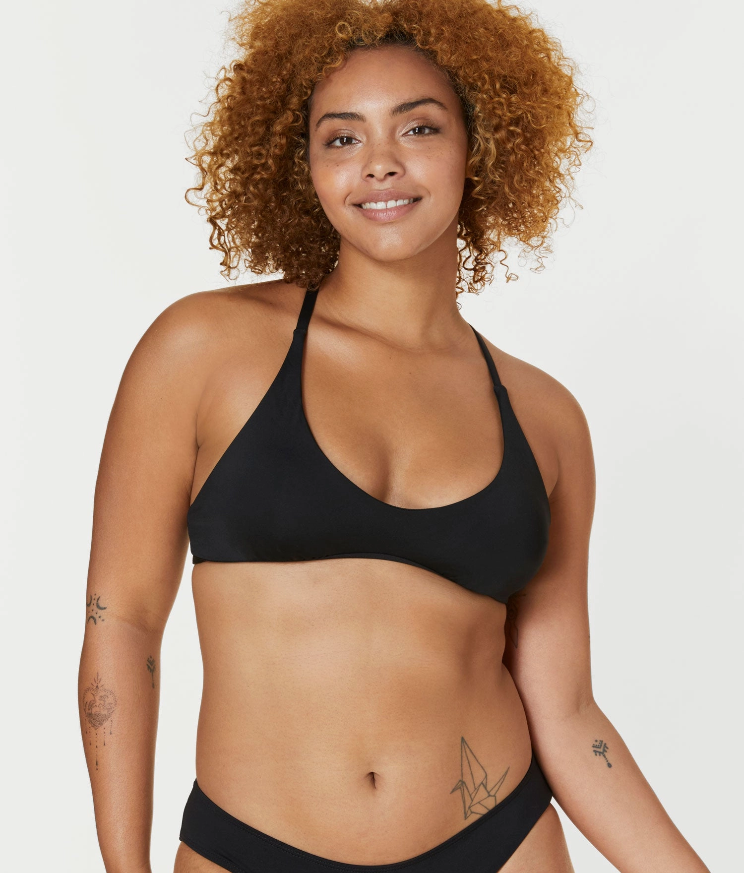 The Valencia Bikini Top - Flat - Black