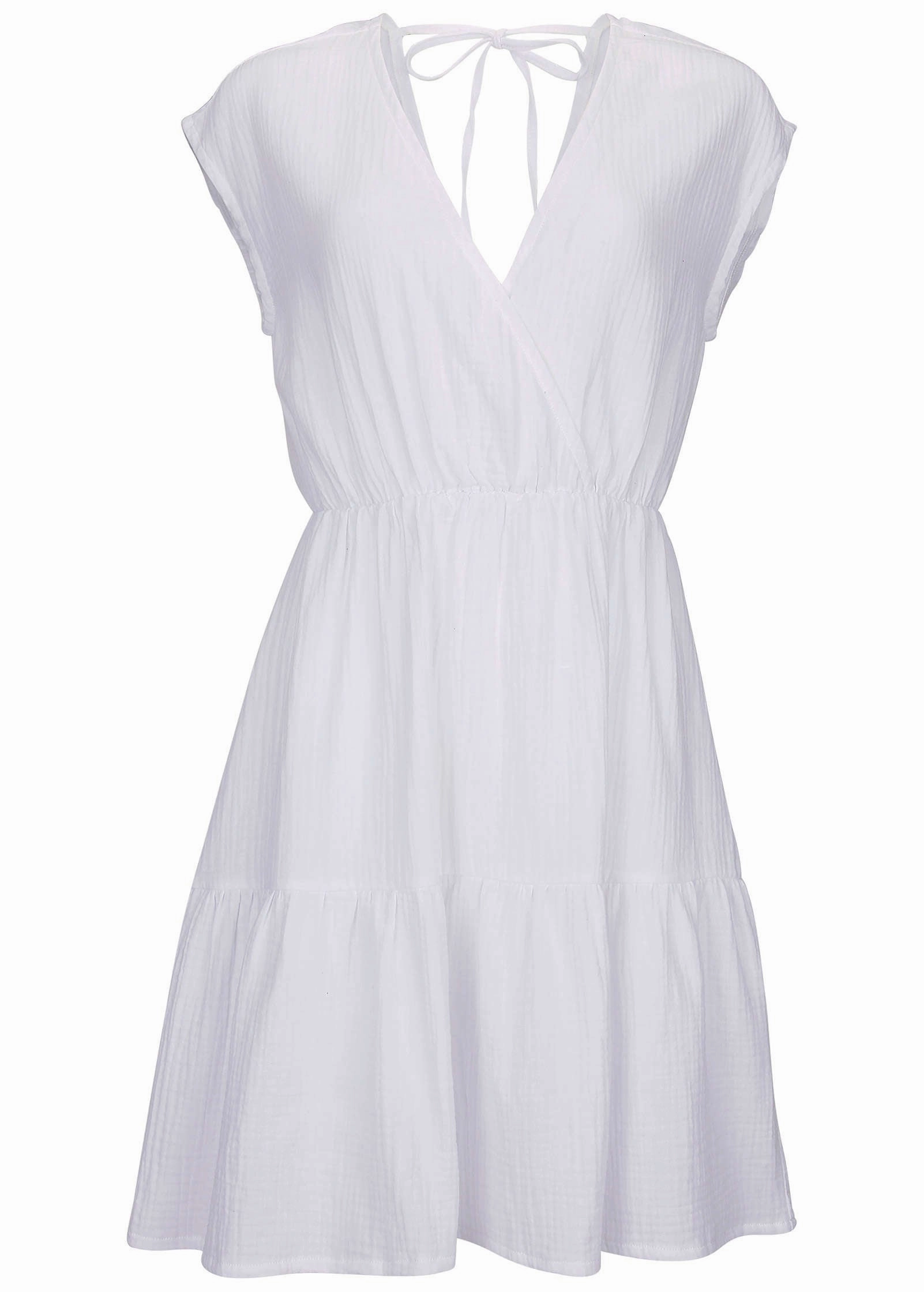Tiered Cover-Up Dress - White