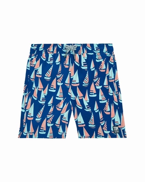 Tom & Teddy Boats Swim Short boys swimwear sets, boys swim trunks