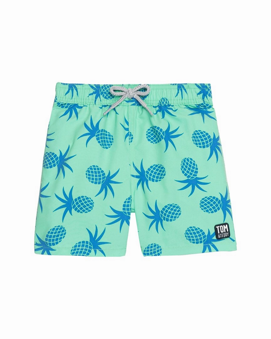 Tom & Teddy Pineapple Swim Short boys swimwear sets, boys swim trunks