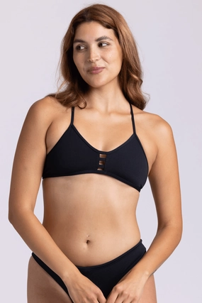 Tomcat Bikini Top - Black mix and match bikinis, stylish women's bikini options