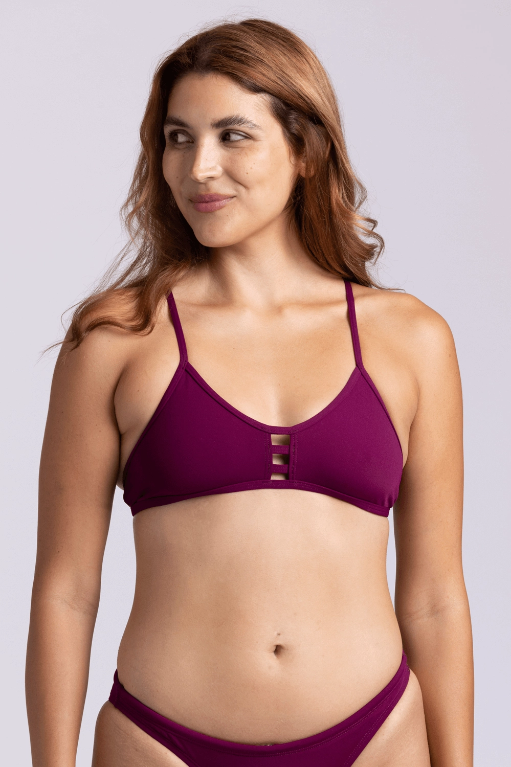 Tomcat Bikini Top - Cabernet