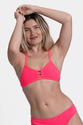 Tomcat Bikini Top - Hot Pink inclusive swimwear styles, all season swimwear options