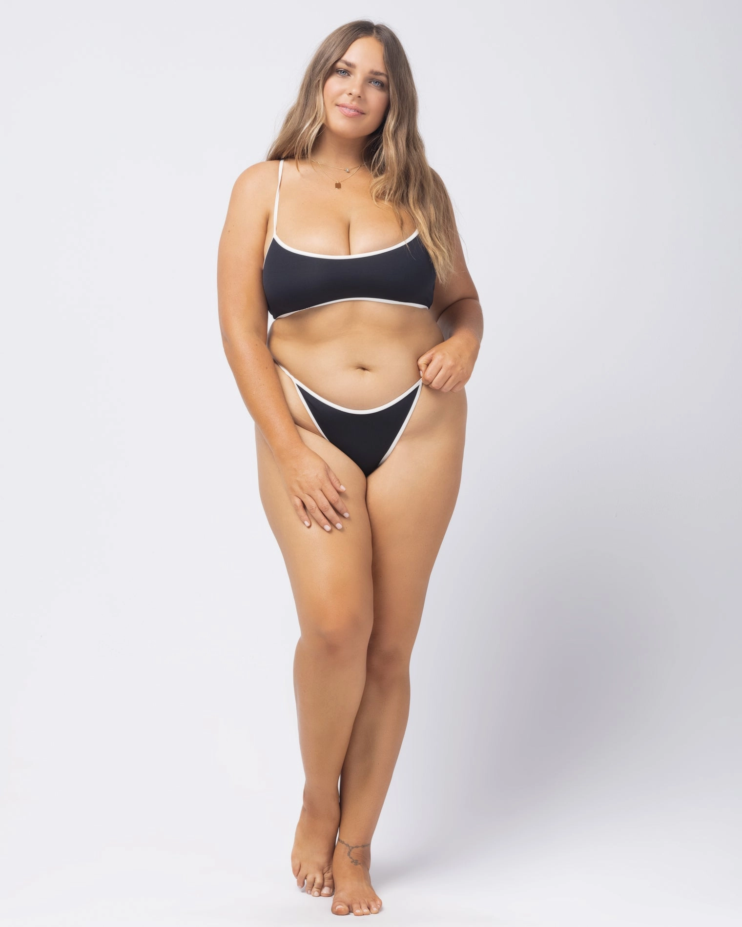 Tommy Bikini Bottom - Black Cream