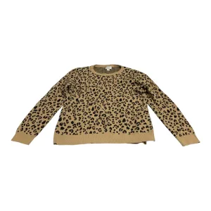 Top Long Sleeve By J. Crew In Animal Print, Size: S j crew