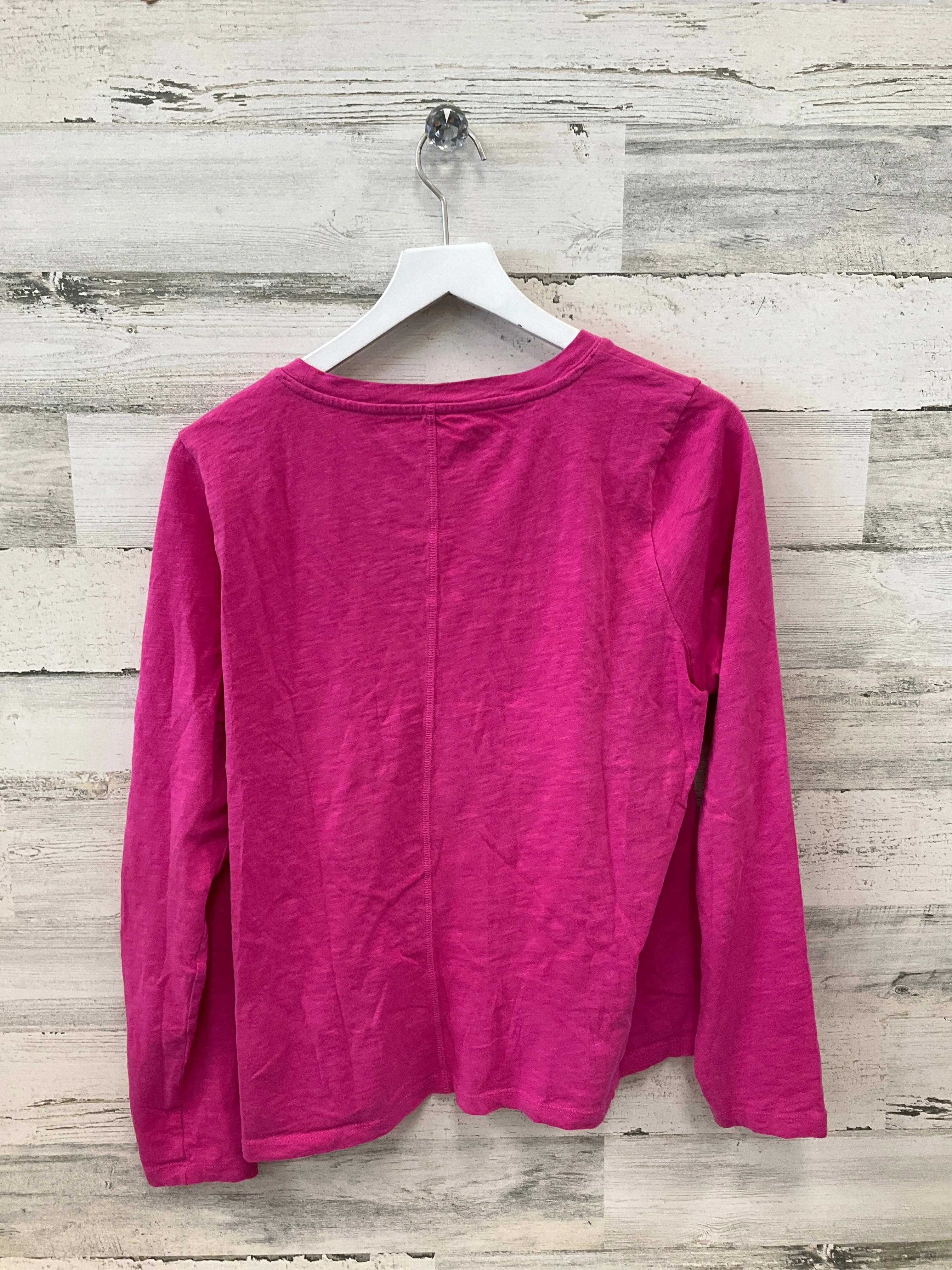 Top Long Sleeve By J. Crew In Pink, Size: L j crew