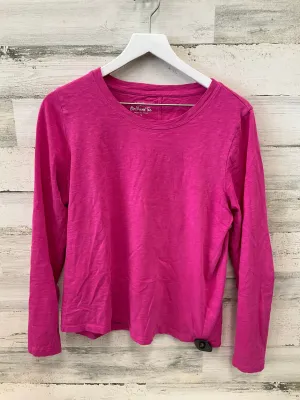 Top Long Sleeve By J. Crew In Pink, Size: L j crew