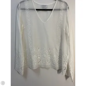 Top Long Sleeve By Johnny Was In Cream, Size: S Johnny Was Clothing