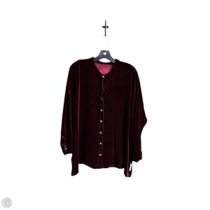 Top Long Sleeve By Johnny Was In Maroon, Size: Xs Johnny Was Clothing
