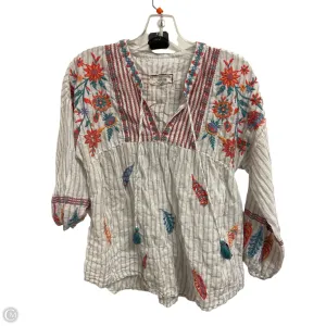 Top Long Sleeve By Johnny Was In White, Size: S Johnny Was Clothing