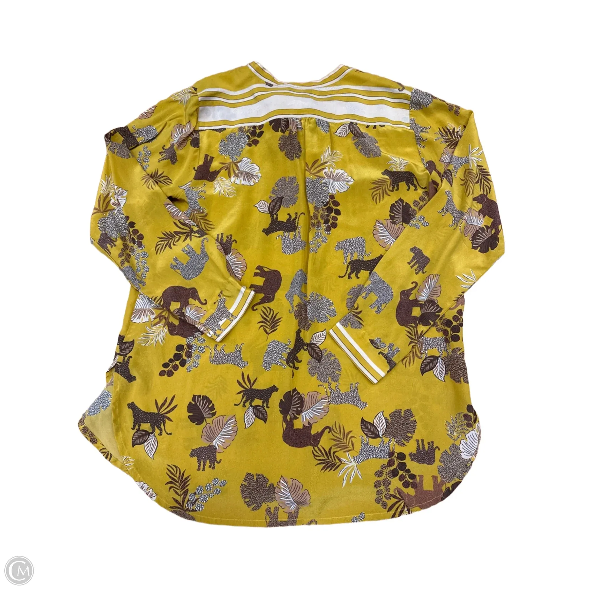 Top Long Sleeve By Johnny Was In Yellow, Size: M Johnny Was Clothing