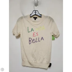 Top Short Sleeve By J. Crew In Tan, Size: M j crew