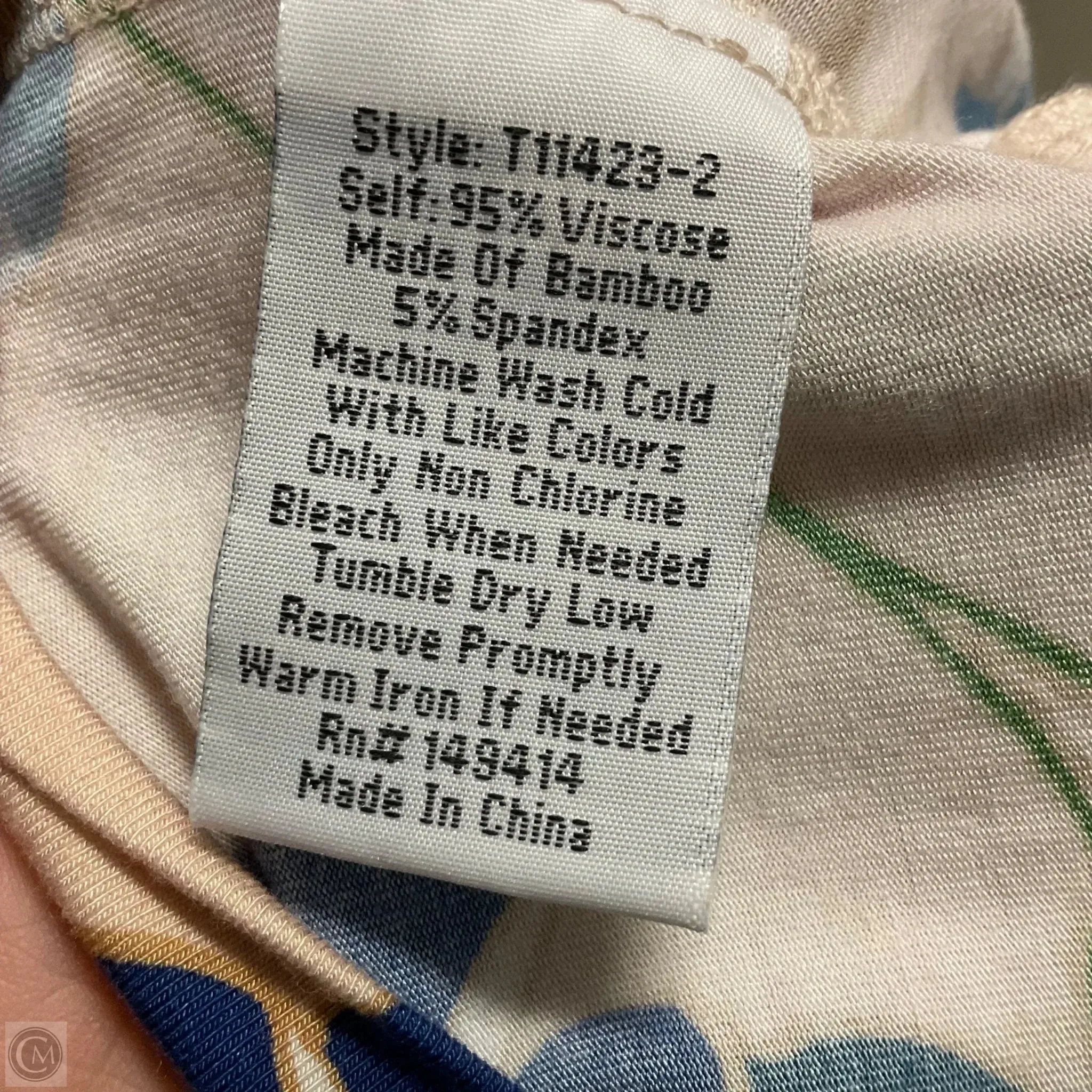 Top Short Sleeve By Johnny Was In Blue, Size: M Johnny Was Clothing