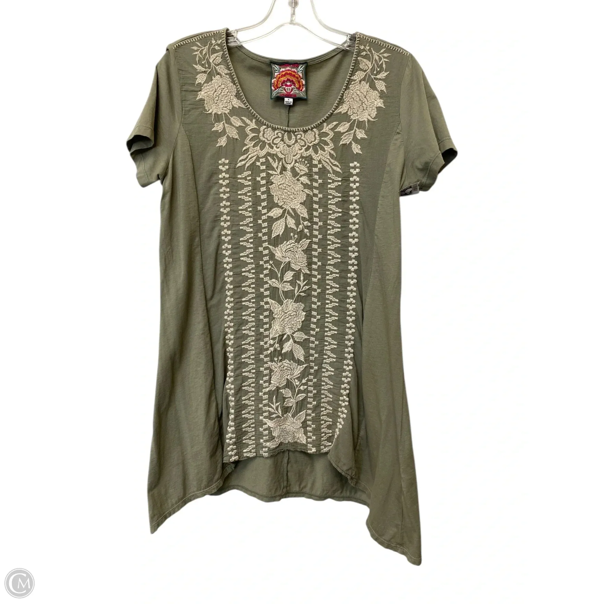 Top Short Sleeve By Johnny Was In Green, Size: S Johnny Was Clothing