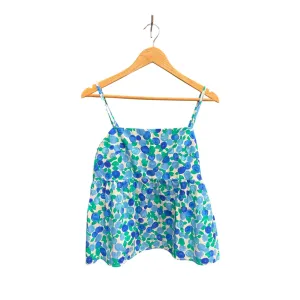 Top Sleeveless By J. Crew In Blue & Green, Size: L j crew