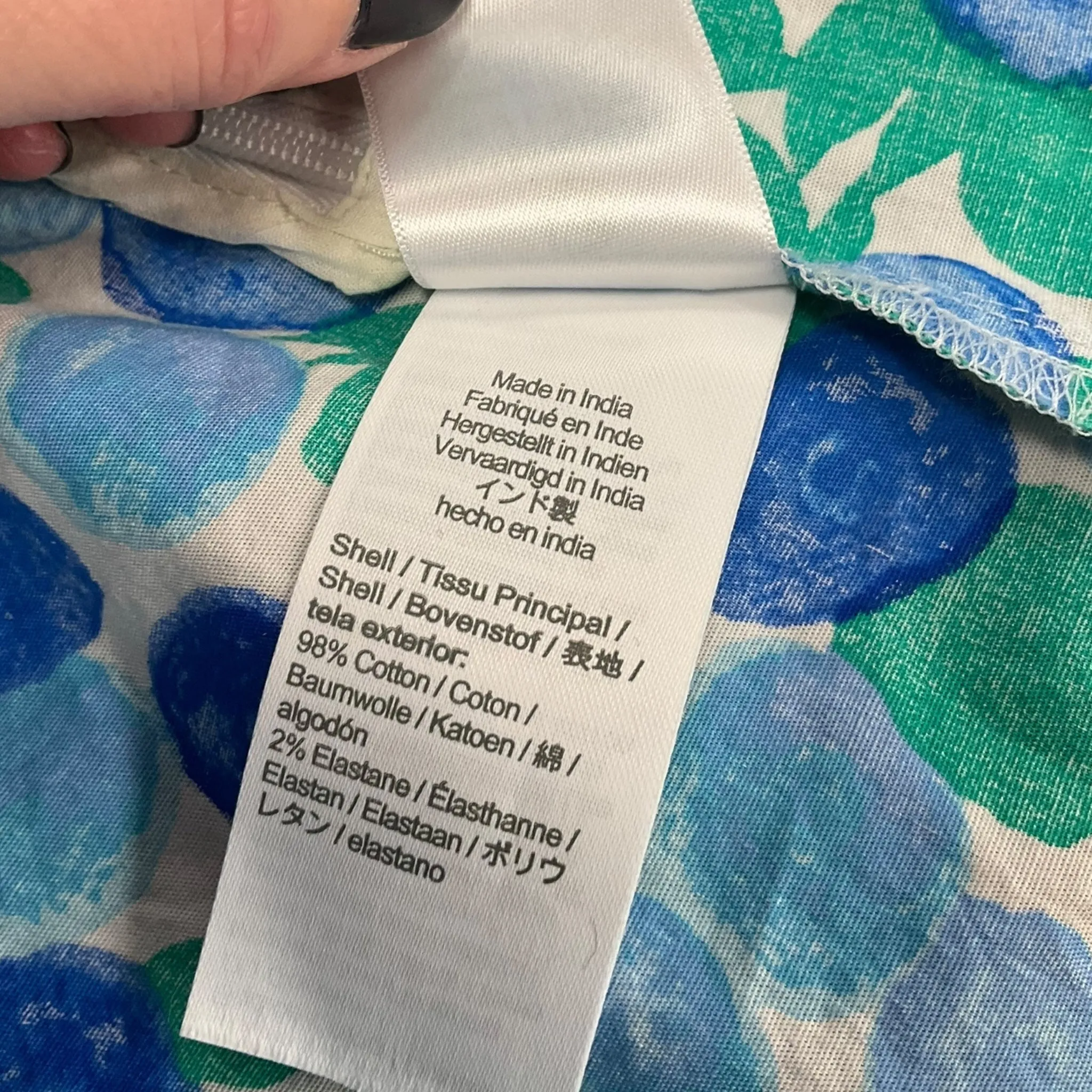 Top Sleeveless By J. Crew In Blue & Green, Size: L j crew