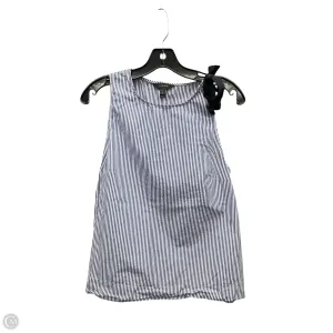 Top Sleeveless By J. Crew In Blue & White, Size: 10 j crew