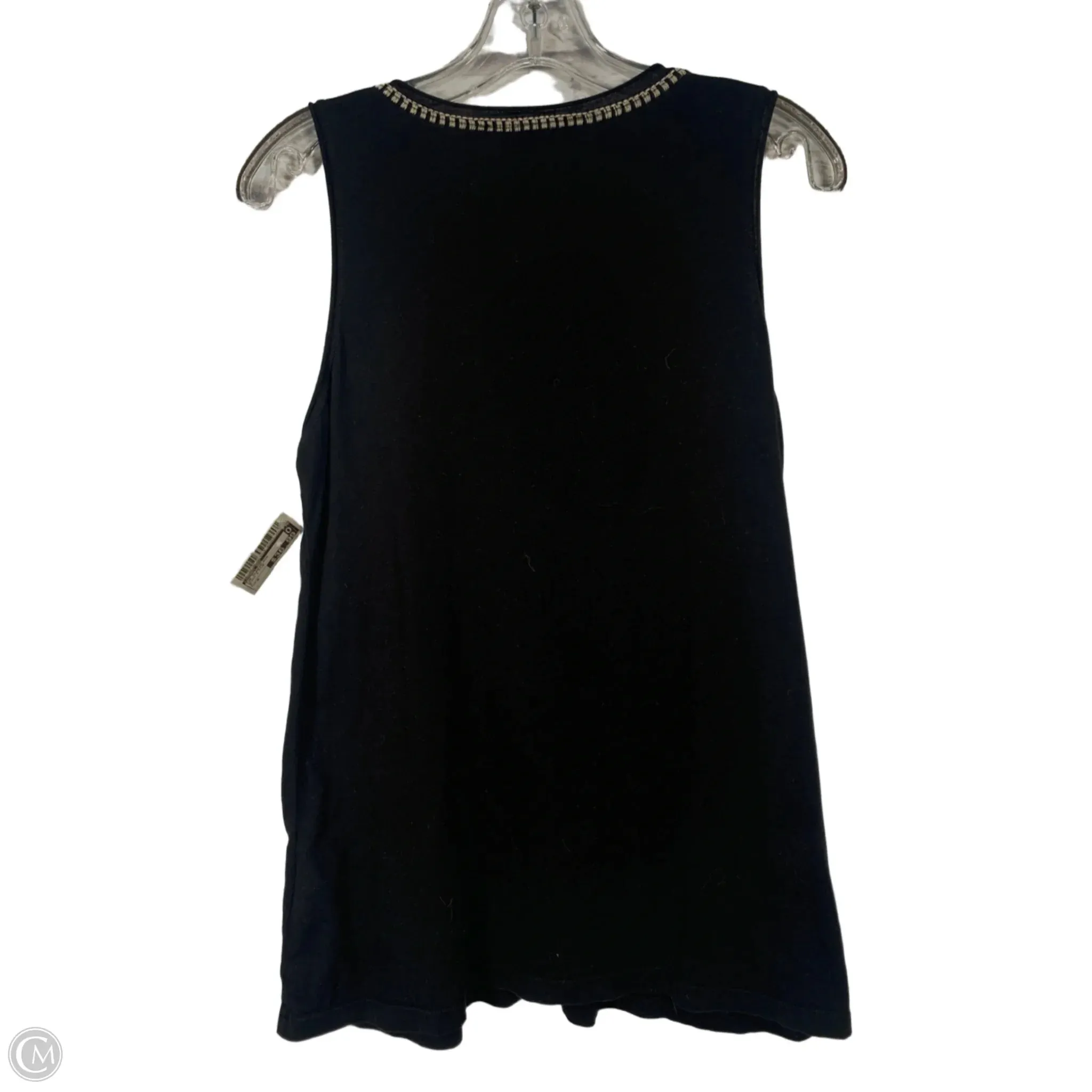 Top Sleeveless By Johnny Was In Black & Pink, Size: M Johnny Was Clothing