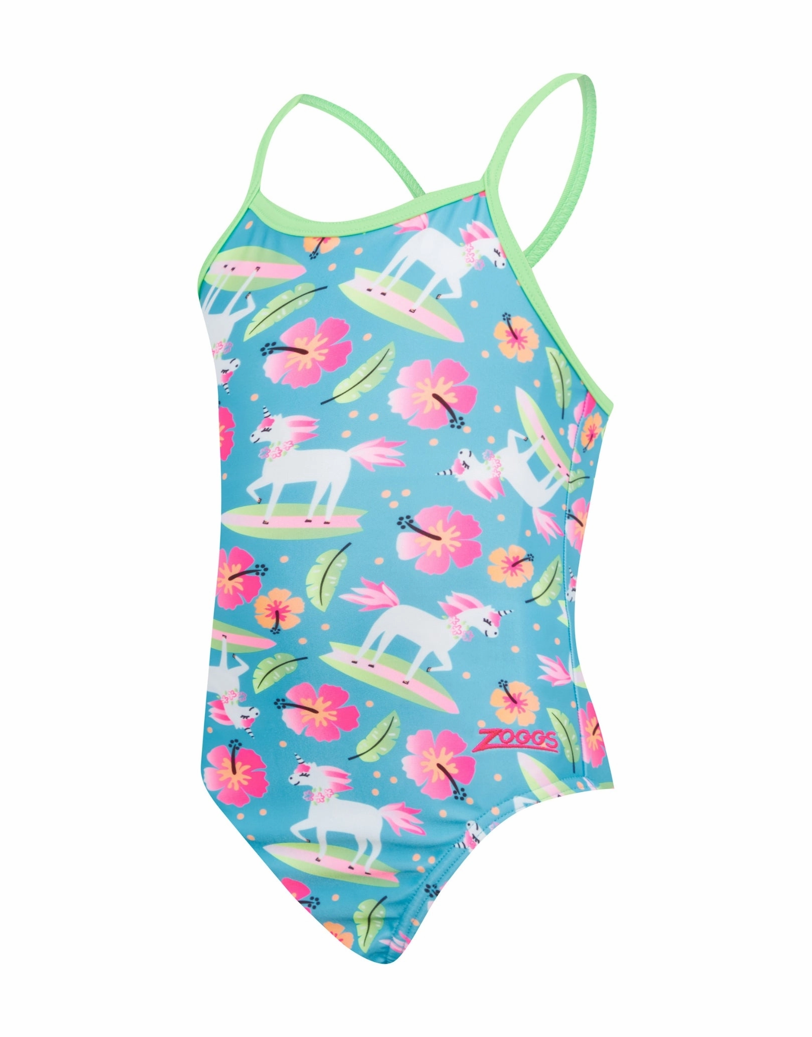 Tots Girls Pegasus Crossback Swimsuit - Blue
