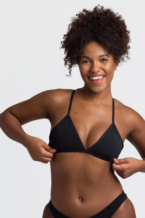 Triangle Bikini Top - Black mix and match bikinis, stylish women's bikini options