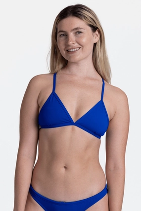 Triangle Bikini Top - Blueberry inclusive swimwear styles, all season swimwear options