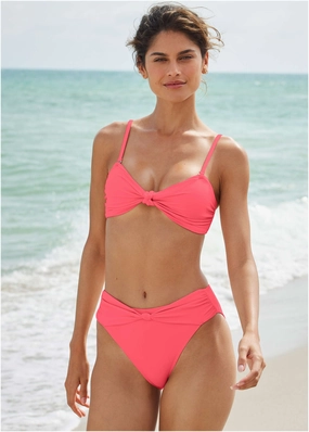 Triangle Bikini Top - Ocean Coral womens sun protection swimwear, trendy swimwear collection