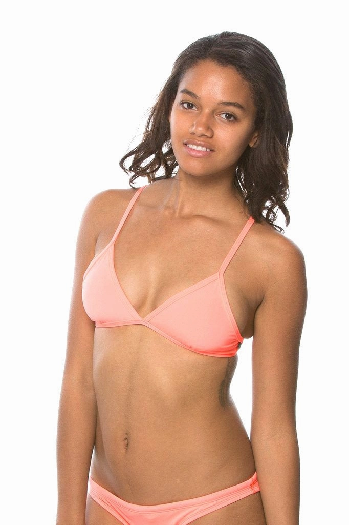 Triangle Bikini Top - Papaya